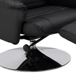 Fredriks Relaxsessel Devato - inkl. Hocker - Kunstleder - Schwarz -Wohnzimmermöbel boutique en ligne 1000176582 191125 07411400016 DETAILS P000000001000176582