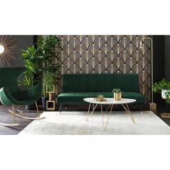 Jack & Alice Schlafsofa Lemming - Samt - Dunkelgrün -Wohnzimmermöbel boutique en ligne 1000176644 200406 16214400001 MOOD DETAILS P000000001000176644 mood