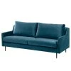 Fredriks Sofa Kenten II (2-Sitzer) - Samt - Marineblau