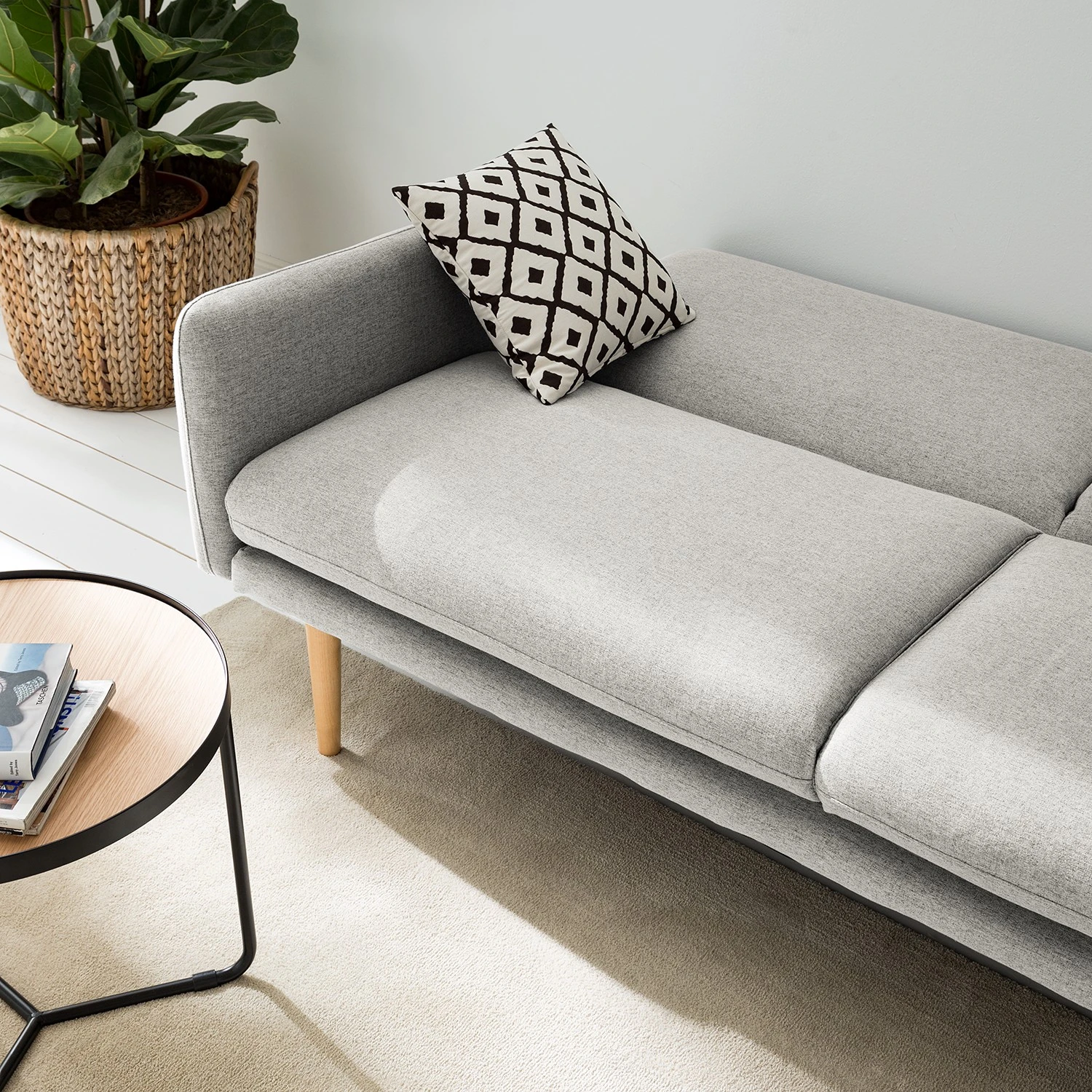 Maison Belfort Schlafsofa Lindoia - Webstoff - Hellgrau 10 Maison Belfort Schlafsofa Lindoia - Webstoff - Hellgrau – Bild 10