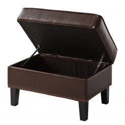 Maison Belfort Polsterhocker Migron - Kunstleder - Braun -Wohnzimmermöbel boutique en ligne 1000176673 201026 16355200071 DETAILS P000000001000176673