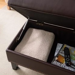 Maison Belfort Polsterhocker Migron - Kunstleder - Braun -Wohnzimmermöbel boutique en ligne 1000176673 210504 13363700050 DETAILS P000000001000176673