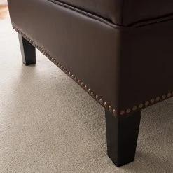 Maison Belfort Polsterhocker Migron - Kunstleder - Braun -Wohnzimmermöbel boutique en ligne 1000176673 210504 13363700051 DETAILS P000000001000176673