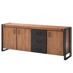Ars manufacti Sideboard Manchester IV - Akazie massiv / Metall - Akazie / Anthrazit