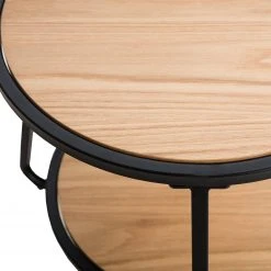 Mørteens Beistelltisch Beerse - Echtholzfurnier - Eiche / Schwarz -Wohnzimmermöbel boutique en ligne 1000176695 191129 08181400005 DETAILS P000000001000176695