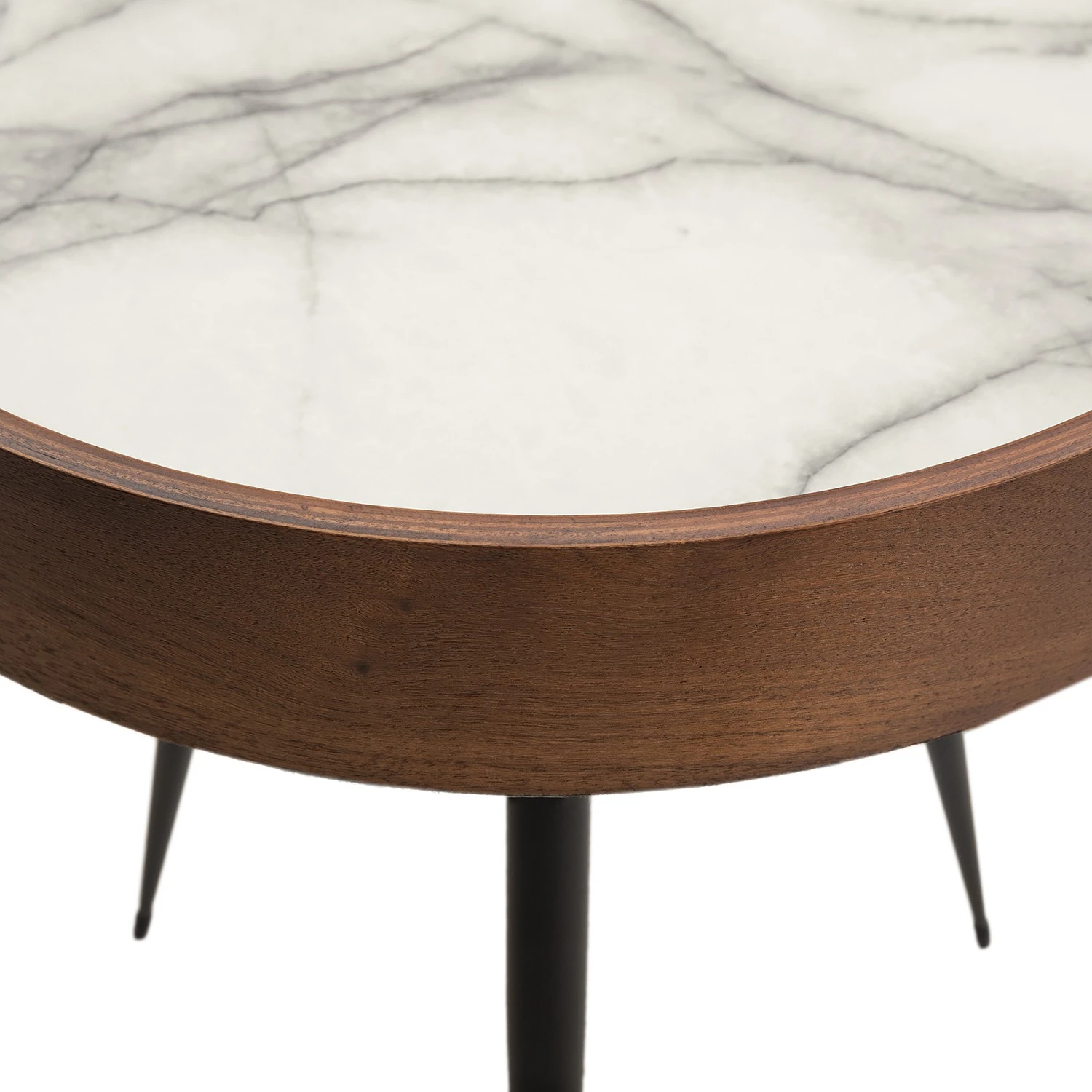 Mørteens Beistelltisch Melz - Eiche teilmassiv - Marmor Braun Dekor / Schwarz 11 Mørteens Beistelltisch Melz - Eiche teilmassiv - Marmor Braun Dekor / Schwarz – Bild 11