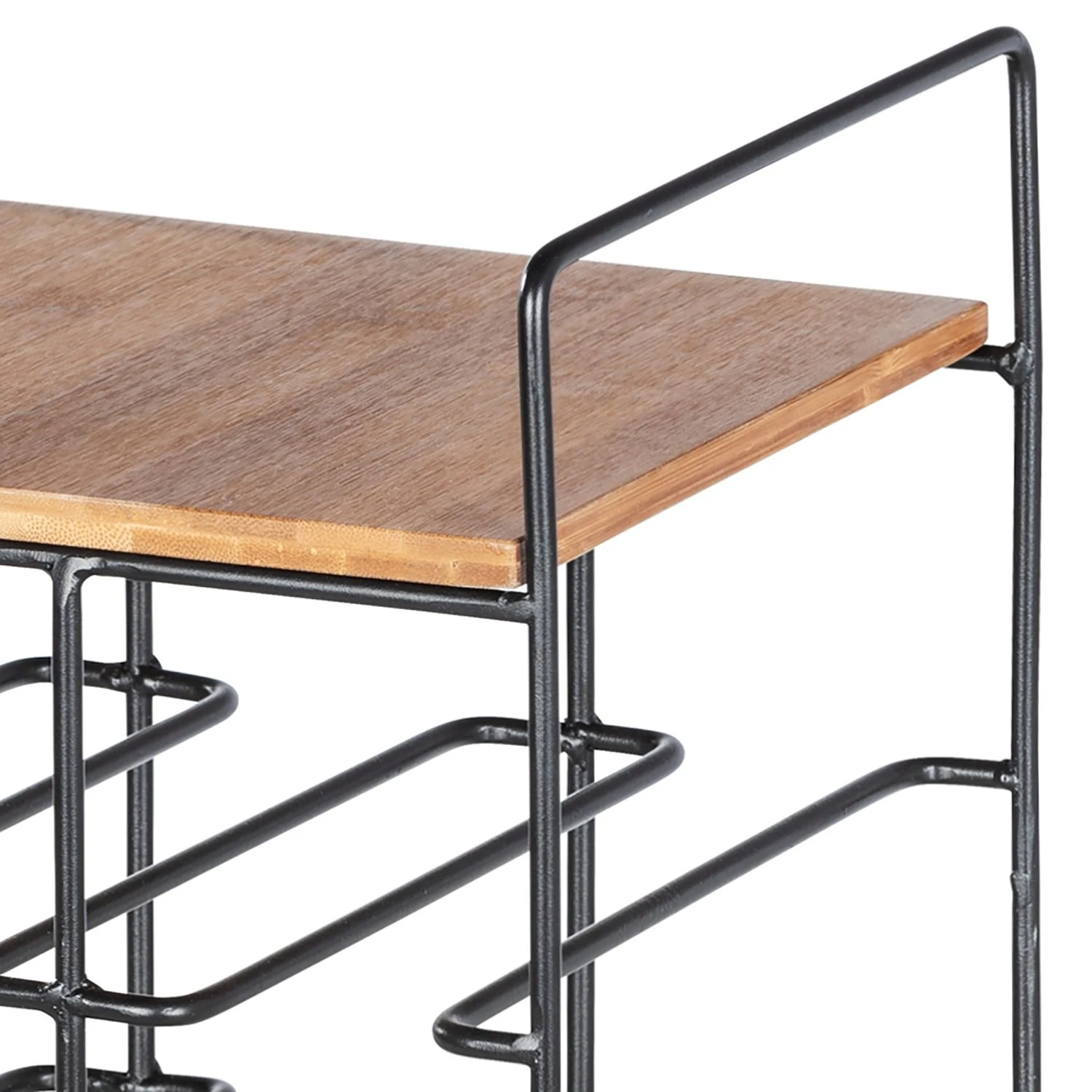 WENKO Weinregal Loft I - Bambus massiv / Edelstahl - Bambus / Schwarz 6 WENKO Weinregal Loft I - Bambus massiv / Edelstahl - Bambus / Schwarz – Bild 6