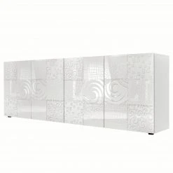 LC Spa Sideboard Miro - Hochglanz Weiß - Breite: 241 cm