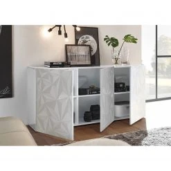 LC Spa Sideboard Prisma I - Hochglanz Weiß - Breite: 181 cm -Wohnzimmermöbel boutique en ligne 1000177723 201029 08373900323 MOOD DETAILS P000000001000177723 mood