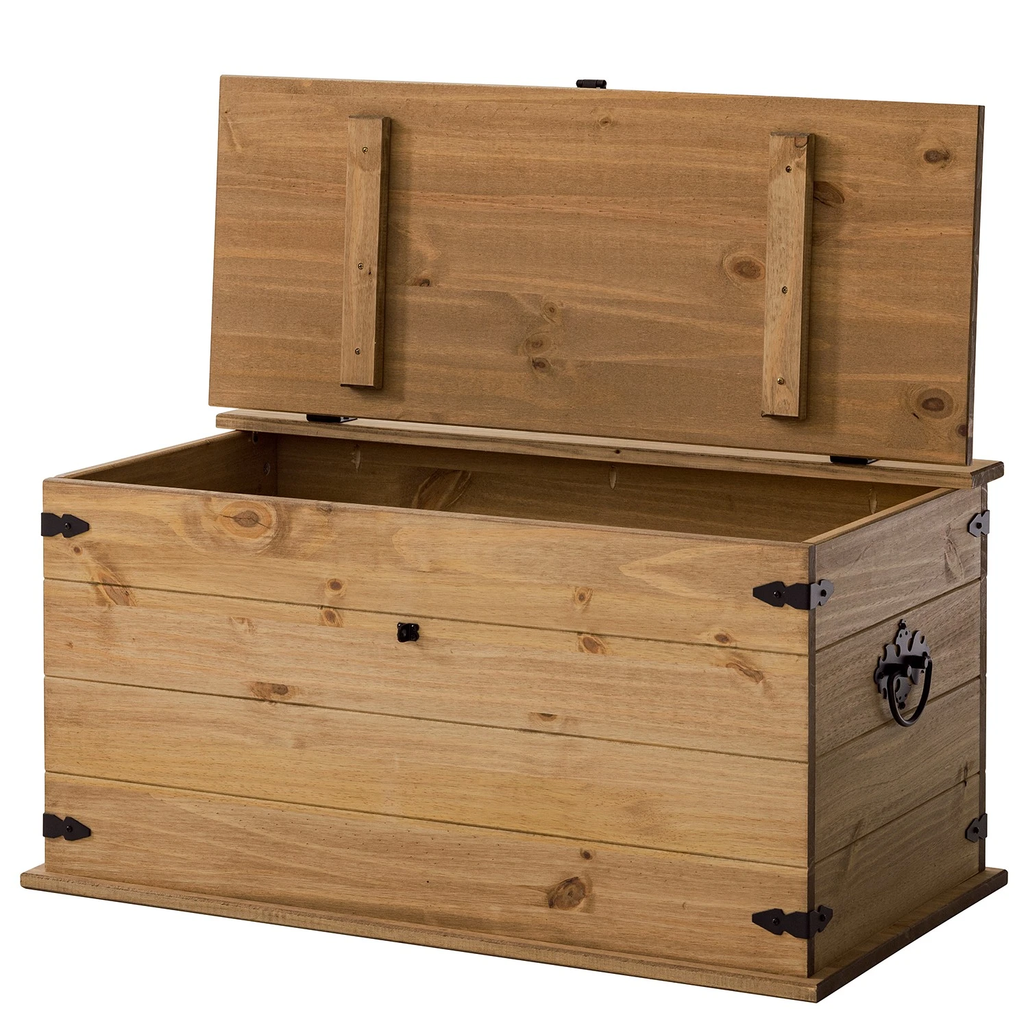 Maison Belfort Truhe Finca Rustica - Kiefer massiv - Kiefer Natur 8 Maison Belfort Truhe Finca Rustica - Kiefer massiv - Kiefer Natur – Bild 8