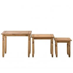 Maison Belfort Beistelltisch Finca Rustica (3er-Set) - Kiefer massiv - Kiefer Natur 13 Maison Belfort Beistelltisch Finca Rustica (3er-Set) - Kiefer massiv - Kiefer Natur -Wohnzimmermöbel boutique en ligne 1000178023 200218 17122000002 DETAILS P000000001000178023