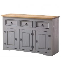Maison Belfort Sideboard Finca Rustica - Kiefer massiv - Kiefer Grau