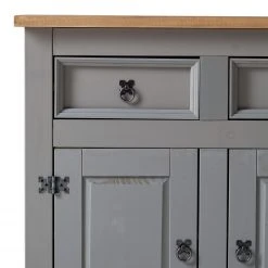 Maison Belfort Sideboard Finca Rustica - Kiefer massiv - Kiefer Grau -Wohnzimmermöbel boutique en ligne 1000178029 200417 12540400010 DETAILS P000000001000178029