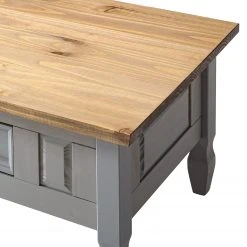 Maison Belfort Couchtisch Finca Rustica - Kiefer massiv - Kiefer Grau -Wohnzimmermöbel boutique en ligne 1000178040 200422 06405400006 DETAILS P000000001000178040