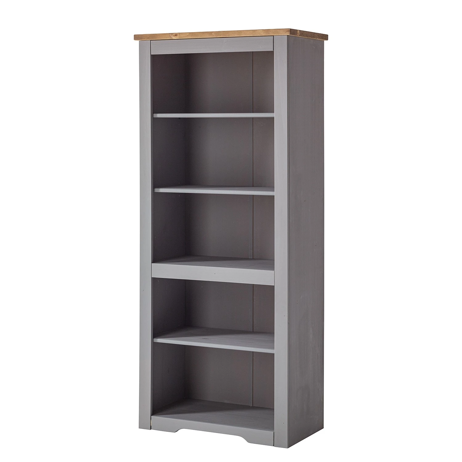 Maison Belfort Bücherregal Finca Rustica - Kiefer massiv - Kiefer Grau 1 Maison Belfort Bücherregal Finca Rustica - Kiefer massiv - Kiefer Grau