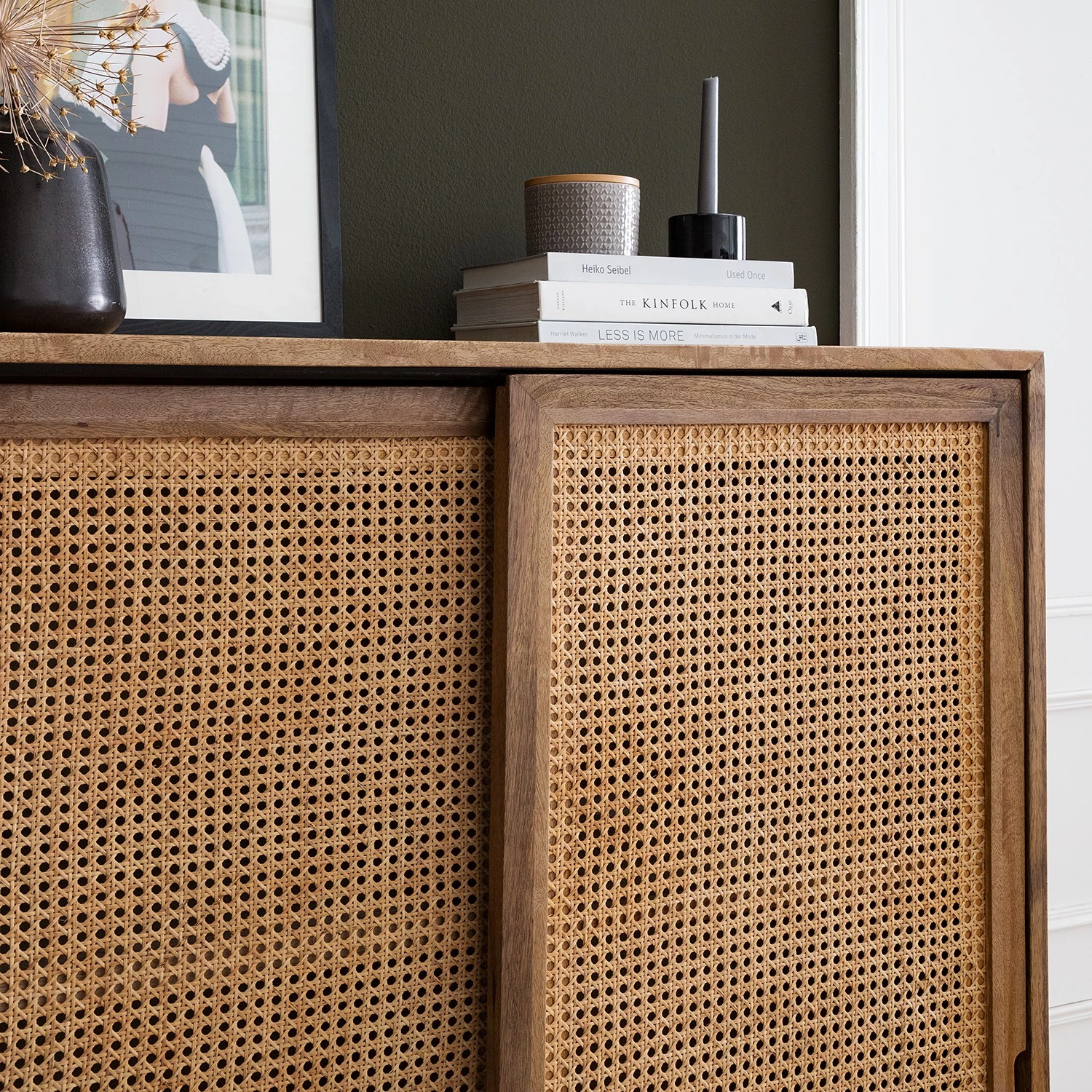 Ars manufacti Highboard Vina - Mango massiv / Wiener Geflecht - Mango / Schwarz 12 Ars manufacti Highboard Vina - Mango massiv / Wiener Geflecht - Mango / Schwarz – Bild 12