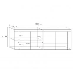 LC Spa Sideboard Easy III - Hochglanz Weiß -Wohnzimmermöbel boutique en ligne 1000178262 190807 07483700007 SKETCH DETAILS P000000001000178262 sketch