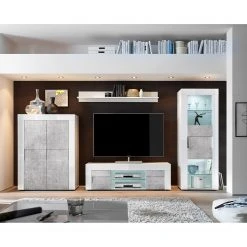 LC Spa Standvitrine Easy - Hochglanz Weiß / Beton Dekor 14 LC Spa Standvitrine Easy - Hochglanz Weiß / Beton Dekor -Wohnzimmermöbel boutique en ligne 1000178267 201029 08533800583 MOOD DETAILS P000000001000178267 mood