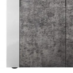 LC Spa Highboard Easy - Hochglanz Weiß / Beton Dekor -Wohnzimmermöbel boutique en ligne 1000178272 201029 08550700605 DETAILS P000000001000178272