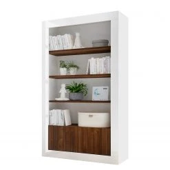 LC Spa Regal Urbino - Nussbaum Dekor / Weiß