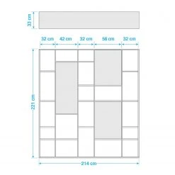 Loftscape Bücherregal Emporior III - Eiche Schwarzbraun Dekor -Wohnzimmermöbel boutique en ligne 1000178989 190801 08301600072 SKETCH DETAILS P000000001000178989 sketch