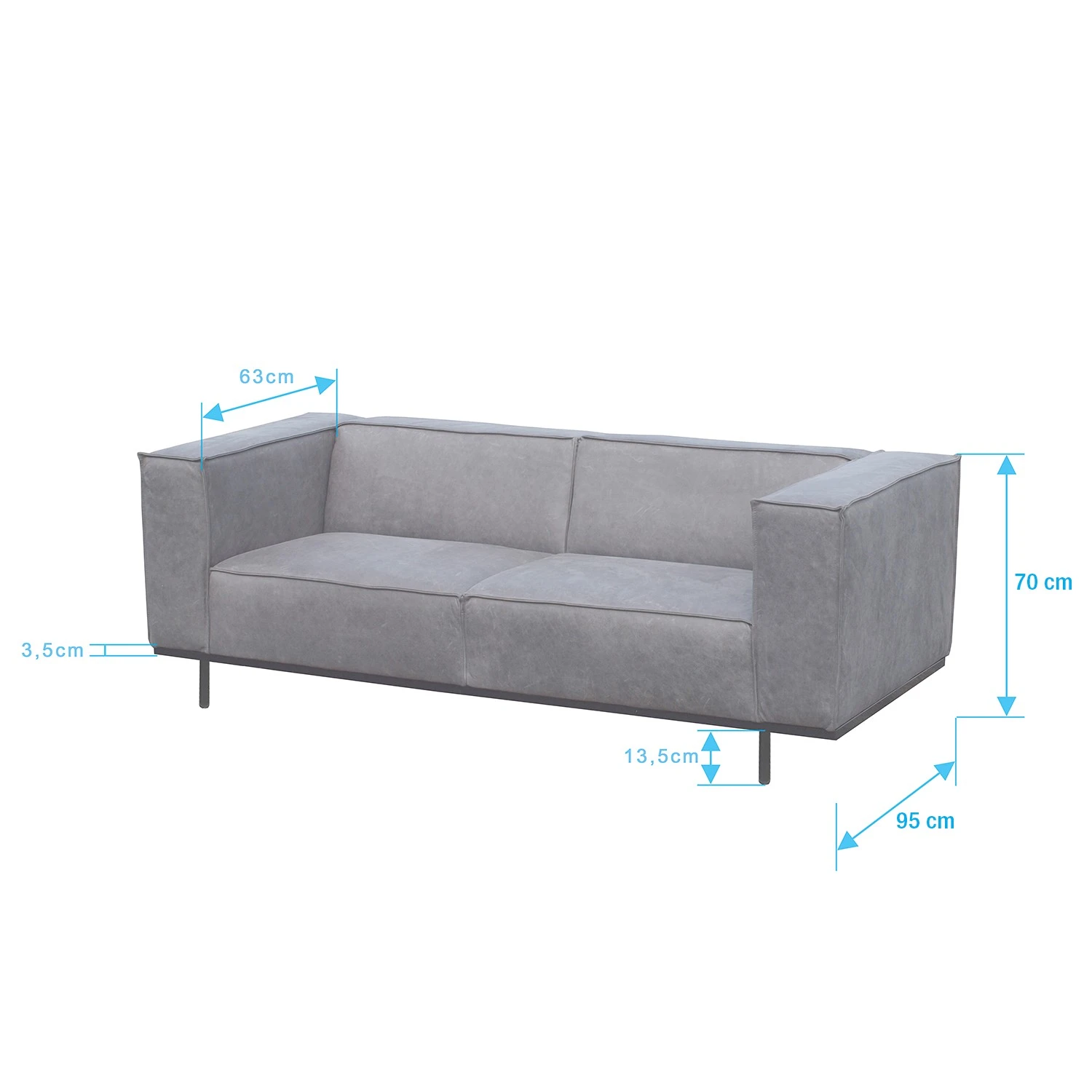 Ars manufacti Sofa Kups I (3-Sitzer) - Samt - Mischgewebe Esha: Cognac 13 Ars manufacti Sofa Kups I (3-Sitzer) - Samt - Mischgewebe Esha: Cognac – Bild 13