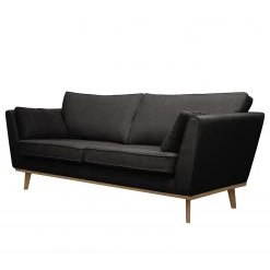 Mørteens Sofa Lauwe (2,5-Sitzer) - Webstoff - Schwarz