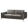 Jack & Alice Sofa Sanchez I (2,5-Sitzer) - Samt Onoli: Rauchgrau