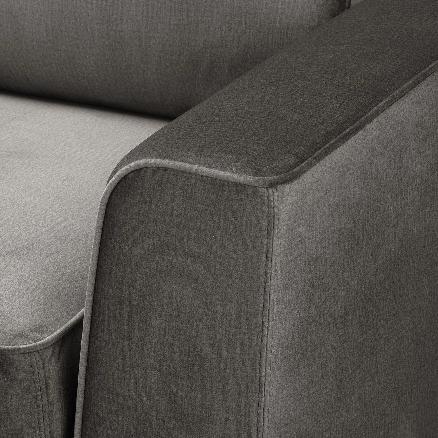 Jack & Alice Sofa Sanchez I (2,5-Sitzer) - Samt Onoli: Rauchgrau 8 Jack & Alice Sofa Sanchez I (2,5-Sitzer) - Samt Onoli: Rauchgrau – Bild 8