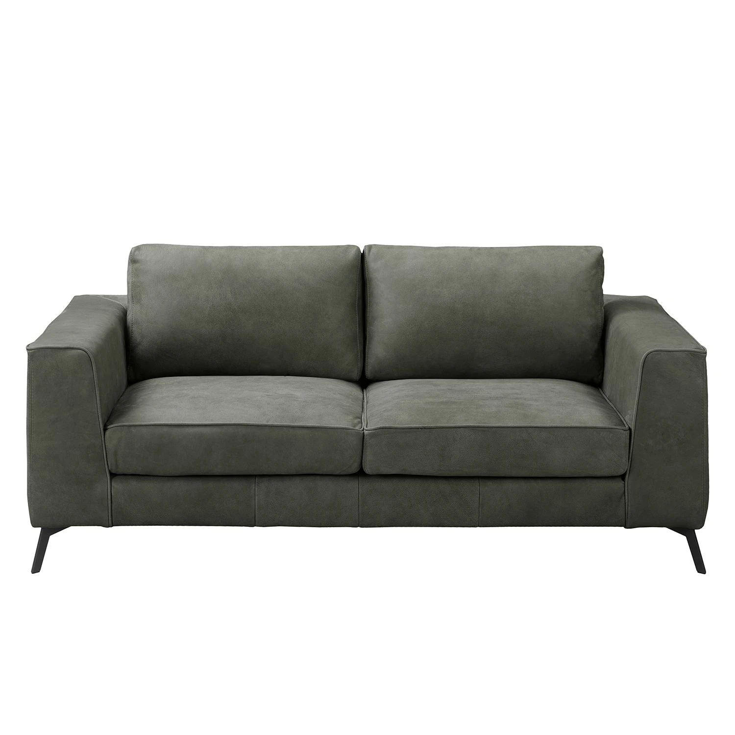 Jack & Alice Sofa Sanchez I (2-Sitzer) - Samt - Echtleder Kena: Anthrazit 3 Jack & Alice Sofa Sanchez I (2-Sitzer) - Samt - Echtleder Kena: Anthrazit – Bild 3