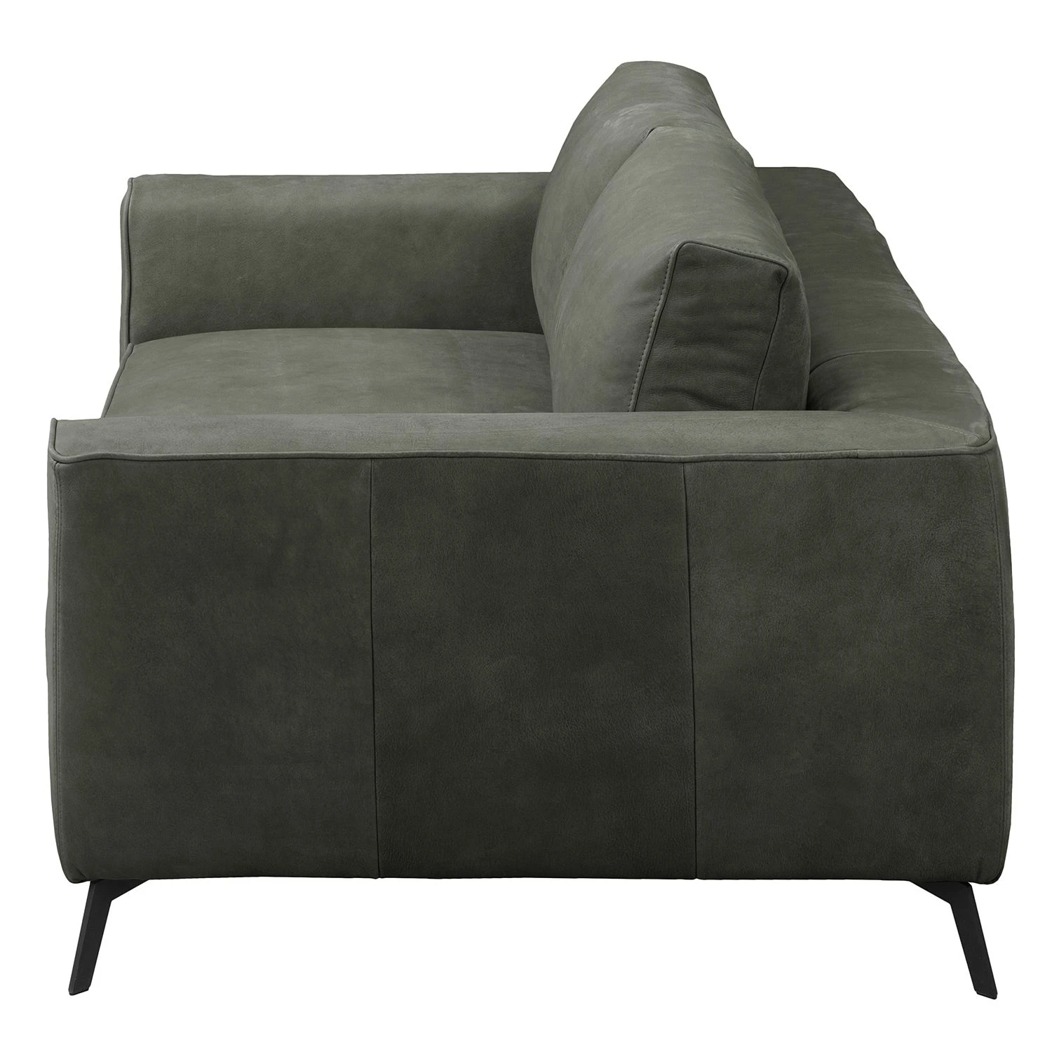 Jack & Alice Sofa Sanchez I (2-Sitzer) - Samt - Echtleder Kena: Anthrazit 4 Jack & Alice Sofa Sanchez I (2-Sitzer) - Samt - Echtleder Kena: Anthrazit – Bild 4