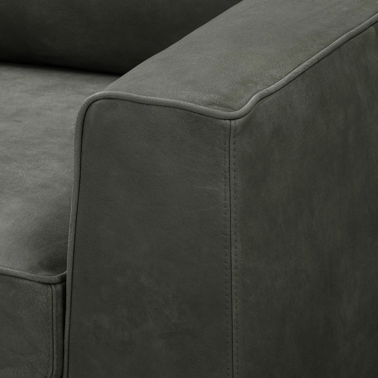 Jack & Alice Sofa Sanchez I (2-Sitzer) - Samt - Echtleder Kena: Anthrazit 8 Jack & Alice Sofa Sanchez I (2-Sitzer) - Samt - Echtleder Kena: Anthrazit – Bild 8