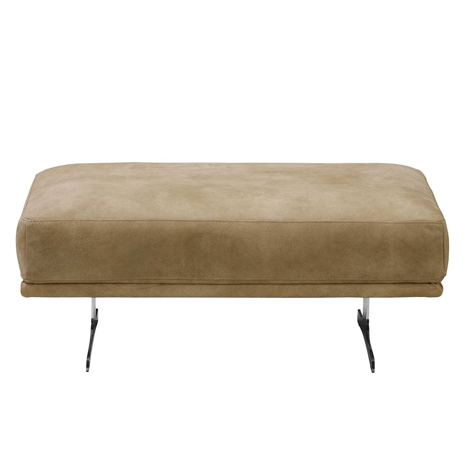 Ars manufacti Polsterhocker Lurrip I - Echtleder - Taupe 3 Ars manufacti Polsterhocker Lurrip I - Echtleder - Taupe – Bild 3