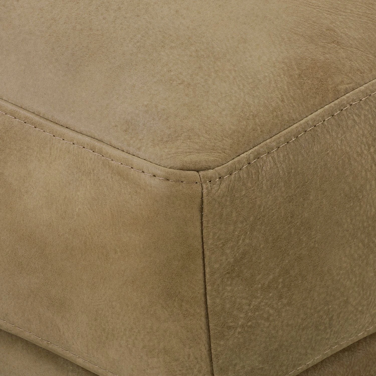 Ars manufacti Polsterhocker Lurrip I - Echtleder - Taupe 7 Ars manufacti Polsterhocker Lurrip I - Echtleder - Taupe – Bild 7