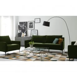 Studio Copenhagen Sofa Pouch (3-Sitzer) - Samt - Dunkelgrün -Wohnzimmermöbel boutique en ligne 1000179414 200320 15312200001 MOOD DETAILS P000000001000179414 mood