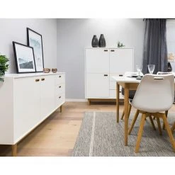 Tenzo Sideboard Svea II - Weiß / Eiche Dekor -Wohnzimmermöbel boutique en ligne 1000179426 190724 06293200201 MOOD DETAILS P000000001000179426 mood