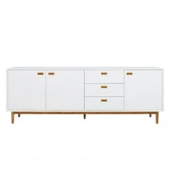 Tenzo Sideboard Svea III - Weiß / Eiche Dekor -Wohnzimmermöbel boutique en ligne 1000179429 190724 06293600229 DETAILS P000000001000179429