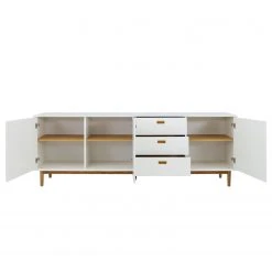 Tenzo Sideboard Svea III - Weiß / Eiche Dekor -Wohnzimmermöbel boutique en ligne 1000179429 190724 06293600230 DETAILS P000000001000179429