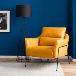 Studio Copenhagen Sessel Knokke II - Echtleder - Goldgelb -Wohnzimmermöbel boutique en ligne 1000179435 200622 14532700001 MOOD DETAILS P000000001000179435 mood