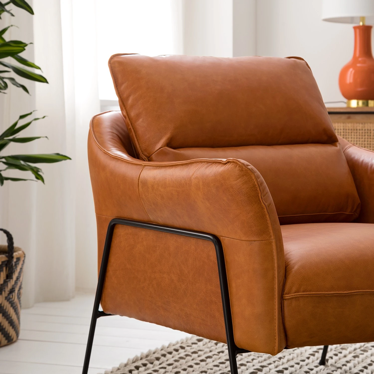 Studio Copenhagen Sessel Knokke I - Echtleder - Cognac 7 Studio Copenhagen Sessel Knokke I - Echtleder - Cognac – Bild 7