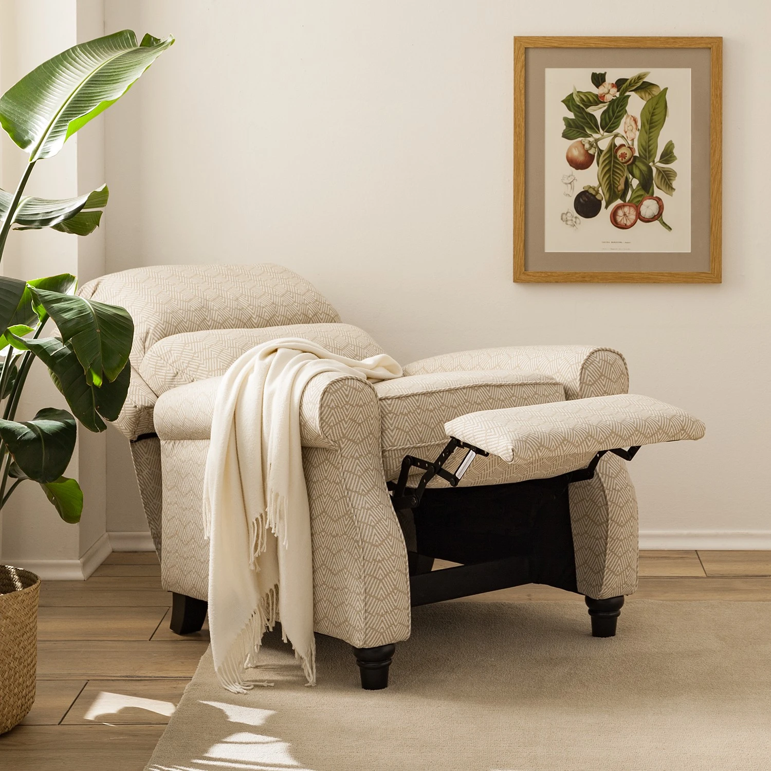 Fredriks Relaxsessel Tinamba - Webstoff - Beige 4 Fredriks Relaxsessel Tinamba - Webstoff - Beige – Bild 4