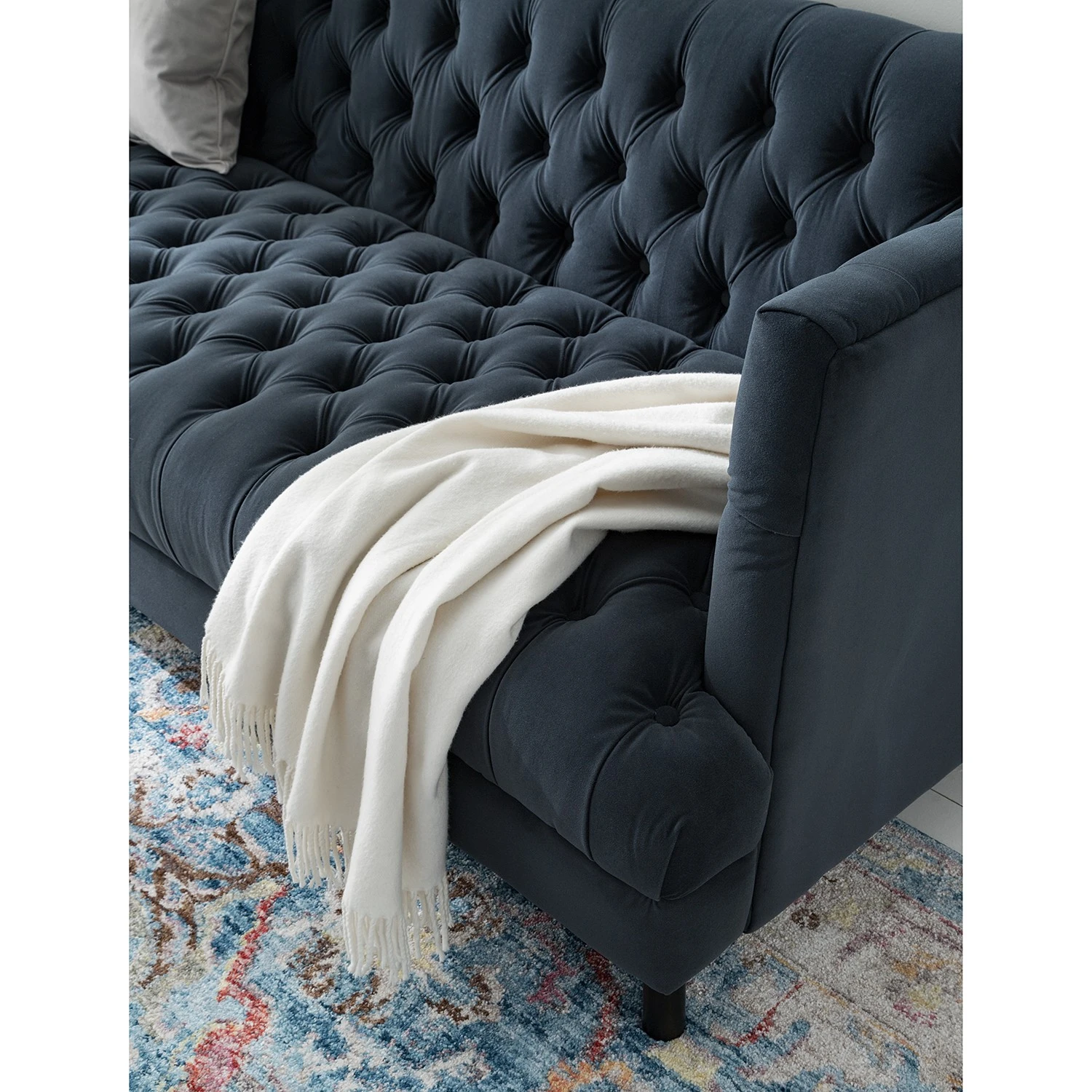 Jack & Alice Sofa Mindarie (3-sitzer) - Samt - Dunkelblau 13 Jack & Alice Sofa Mindarie (3-sitzer) - Samt - Dunkelblau – Bild 13