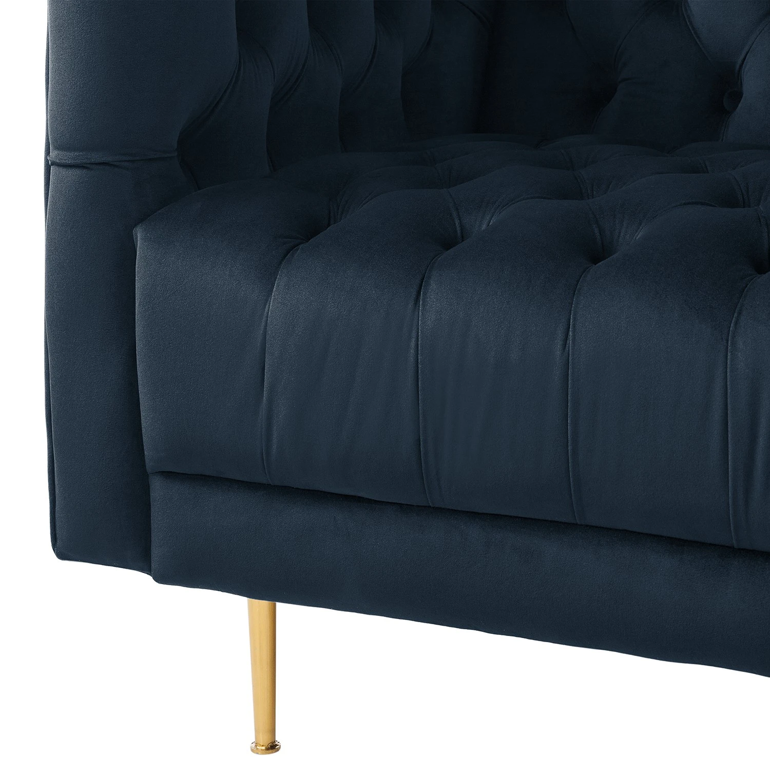 Jack & Alice Sofa Reynella II (3-sitzer) - Samt - Marineblau 9 Jack & Alice Sofa Reynella II (3-sitzer) - Samt - Marineblau – Bild 9