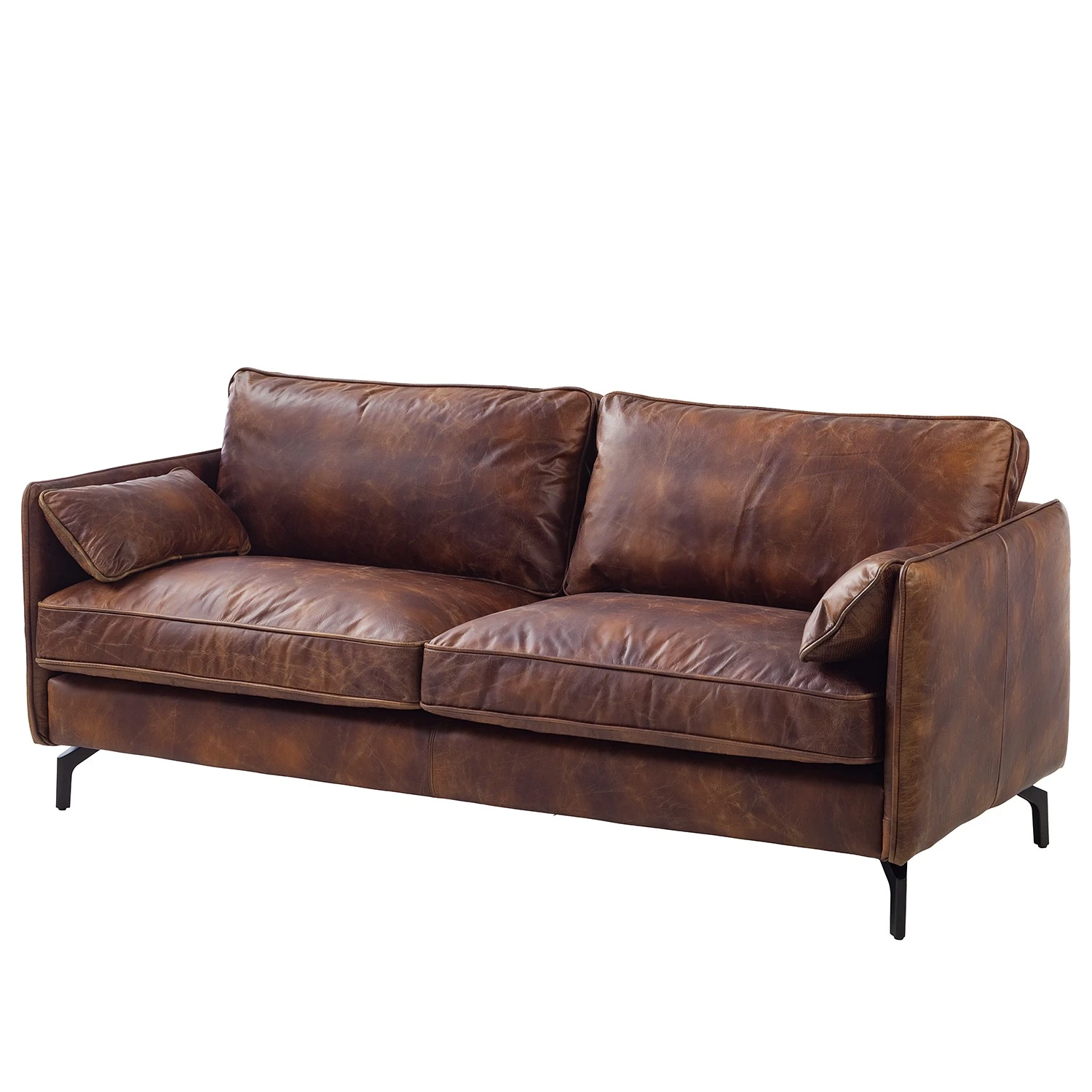 Ars manufacti Sofa Quesada (3-sitzer) - Echtleder - Braun 1 Ars manufacti Sofa Quesada (3-sitzer) - Echtleder - Braun