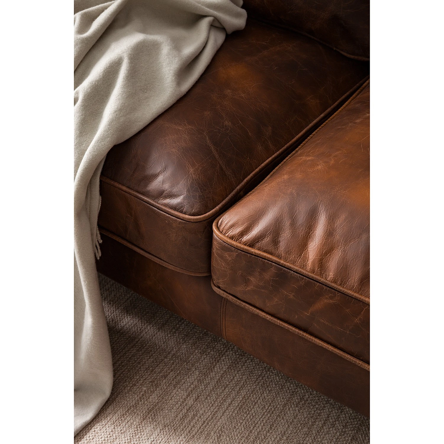 Ars manufacti Sofa Quesada (3-sitzer) - Echtleder - Braun 15 Ars manufacti Sofa Quesada (3-sitzer) - Echtleder - Braun – Bild 15