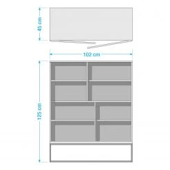 Red Living Highboard Frahan - Wildeiche / Schwarz -Wohnzimmermöbel boutique en ligne 1000181277 211018 083456000514 SKETCH DETAILS P000000001000181277 sketch