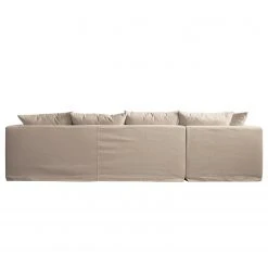 Maison Belfort Ecksofa Breves - Flachgewebe - Beige - Ottomane davorstehend links -Wohnzimmermöbel boutique en ligne 1000181404 190911 09330701633 DETAILS P000000001000181404