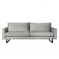 Ars manufacti Polstergarnitur Liel I (3-2) - Antiklederlook - Samt Onoli: Hellgrau -Wohnzimmermöbel boutique en ligne 1000181419 190911 09331201826 DETAILS P000000001000181419