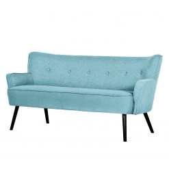 Mørteens Polsterbank Kissing - Webstoff - Babyblau - Breite: 150 cm