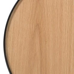 Fredriks Couchtisch Permet - Echtholzfurnier - Eiche / Schwarz - Durchmesser: 50 cm -Wohnzimmermöbel boutique en ligne 1000182059 200211 16020000019 DETAILS P000000001000182059